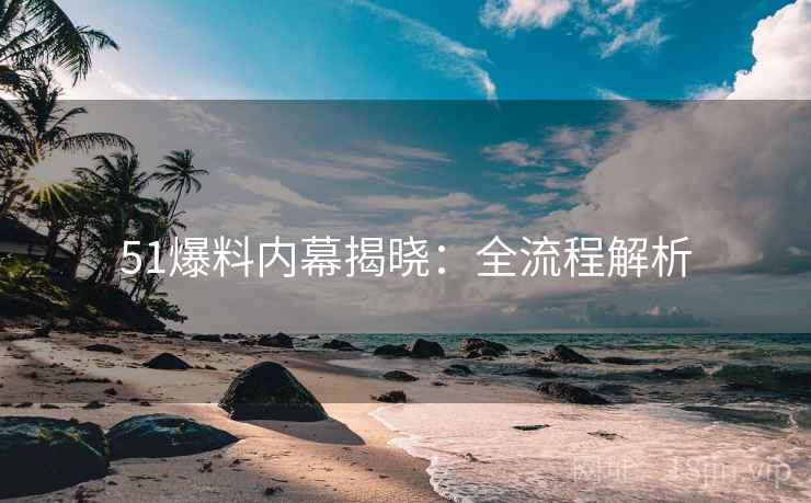 51爆料内幕揭晓：全流程解析